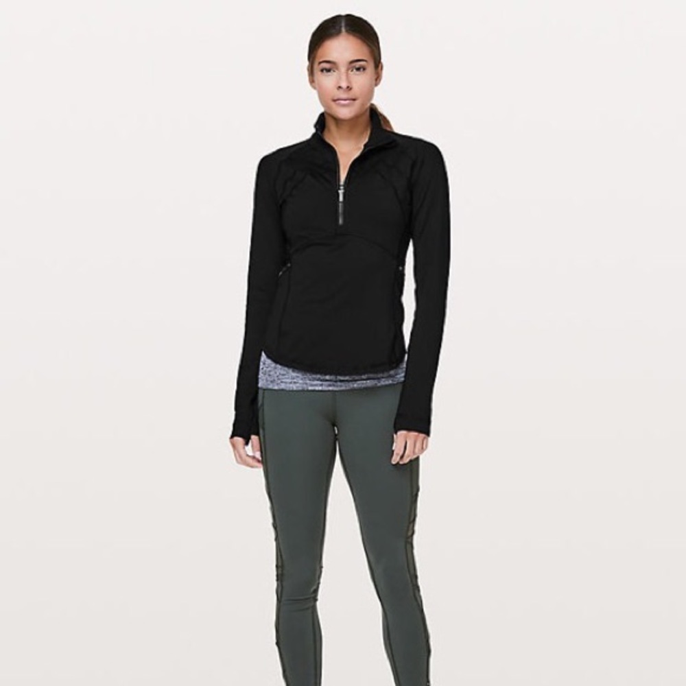 Lululemon front of the pack 1/2 zip